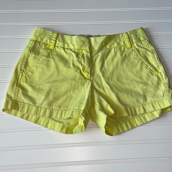 J. Crew Lime Green Chino Shorts Size 4 - Picture 2 of 5